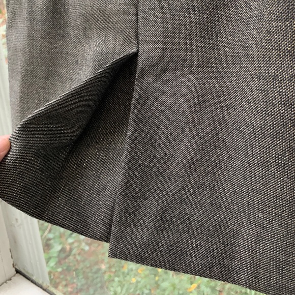 NWOT J Crew Lined Wool Skirt w/Metallic Thread - Picture 3 of 8